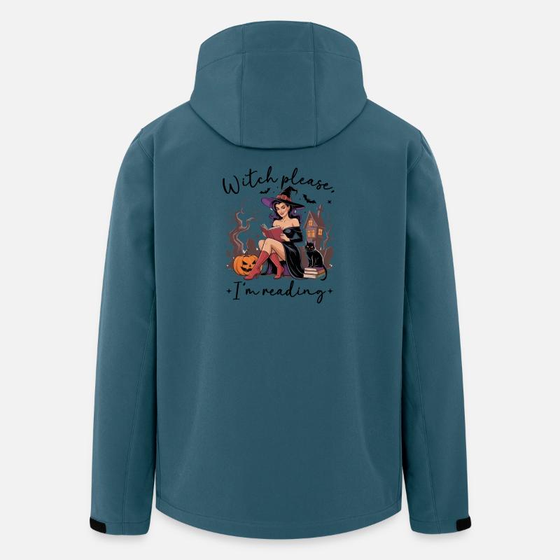 Hexenlesung von Pumpkin Night - Recycelte Männer Softshell-Jacke von Stanley/Stella - Dunkles Petrol