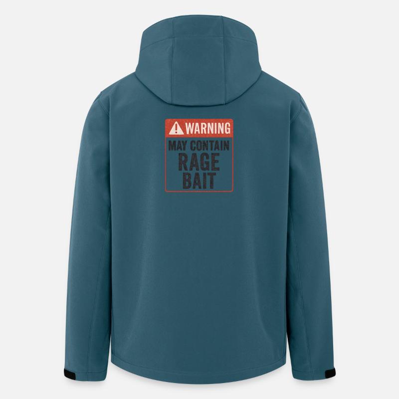 Wutköder-Warnung, lustiger Spruch - Recycelte Männer Softshell-Jacke von Stanley/Stella - Dunkles Petrol