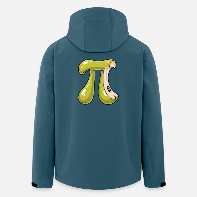 Grüne Pi Birne Mathe - Recycelte Männer Softshell-Jacke von Stanley/Stella - Dunkles Petrol