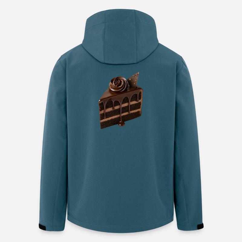 Schokokuchen - Recycelte Männer Softshell-Jacke von Stanley/Stella - Dunkles Petrol