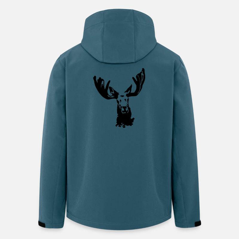 Elch - Recycelte Männer Softshell-Jacke von Stanley/Stella - Dunkles Petrol