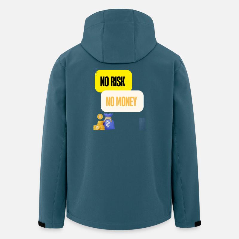 Kein Risiko, kein Geld - Recycelte Männer Softshell-Jacke von Stanley/Stella - Dunkles Petrol