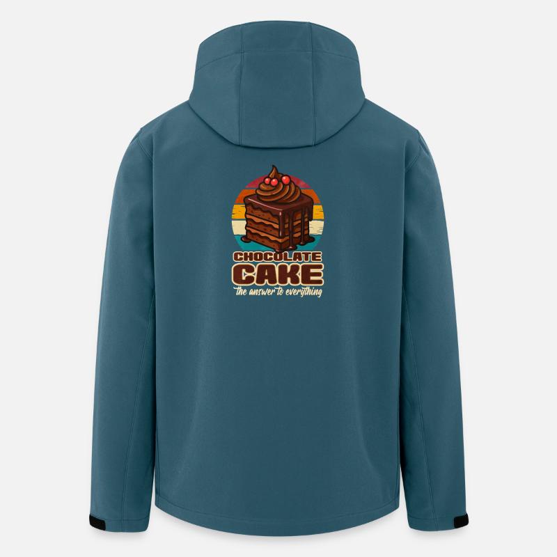 Kuchen Schoko kuchen Geschenk - Recycelte Männer Softshell-Jacke von Stanley/Stella - Dunkles Petrol