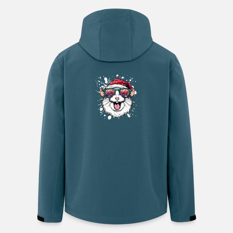 Hamster Christmas Funny - Men’s Recycled Softshell Jacket by Stanley/Stella - stargazer