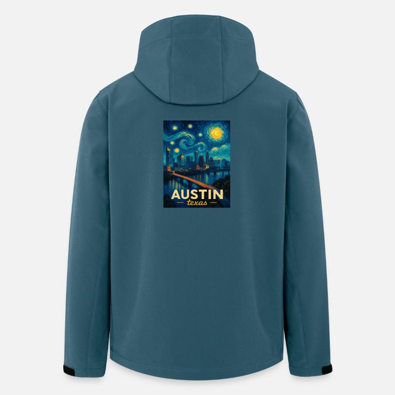 Austin Texas - Recycelte Männer Softshell-Jacke Discoverer von Stanley/Stella - Dunkles Petrol
