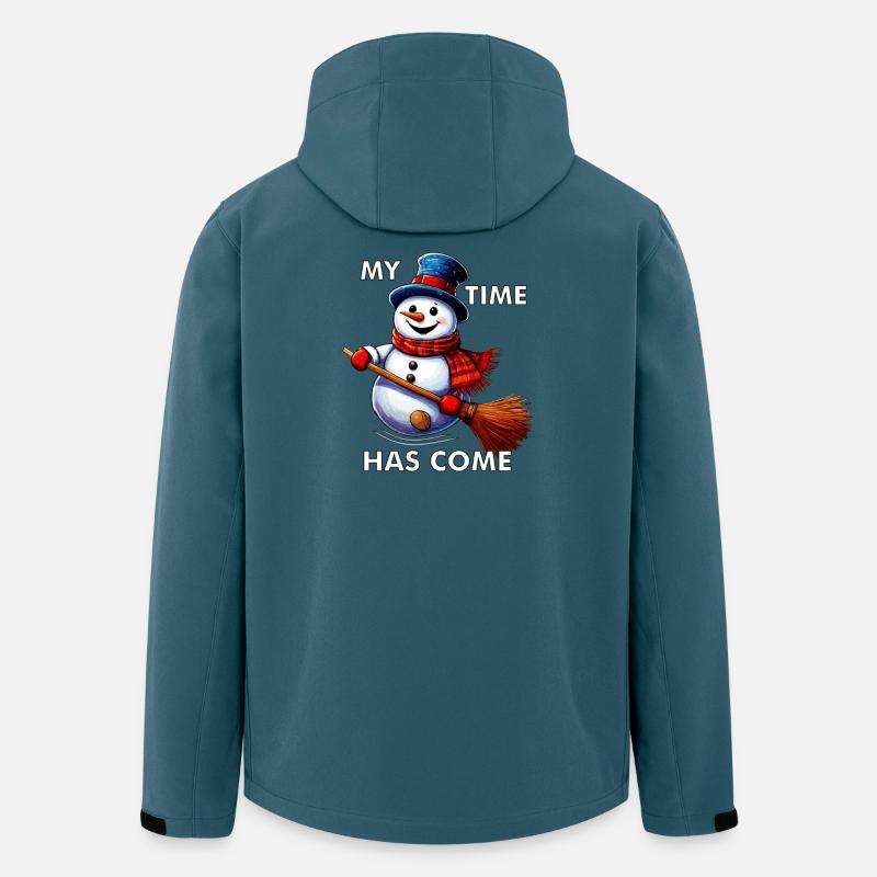 SCHNEEMANN MY TIME HAS COME - Recycelte Männer Softshell-Jacke von Stanley/Stella - Dunkles Petrol