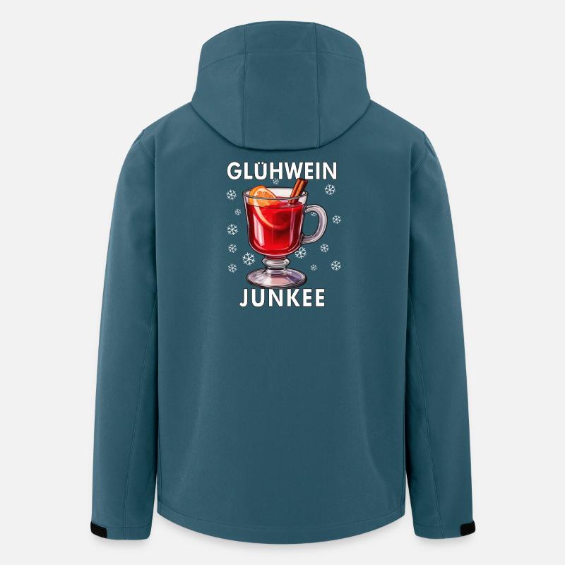 JUNKEE DU VIN CHAUD - Veste softshell homme en polyester recyclé Stanley/Stella - bleu pétrole foncé