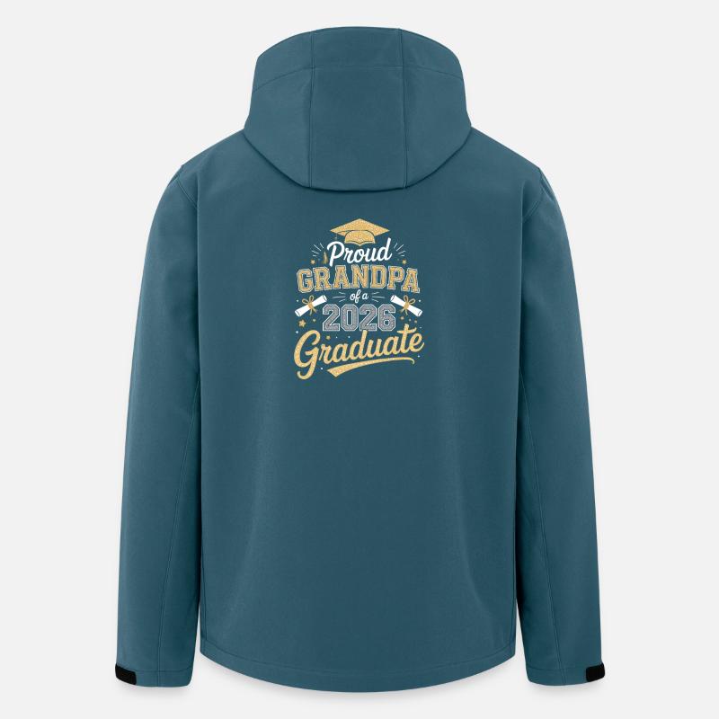 Stolzer Opa 2026 Absolvent - Recycelte Männer Softshell-Jacke von Stanley/Stella - Dunkles Petrol