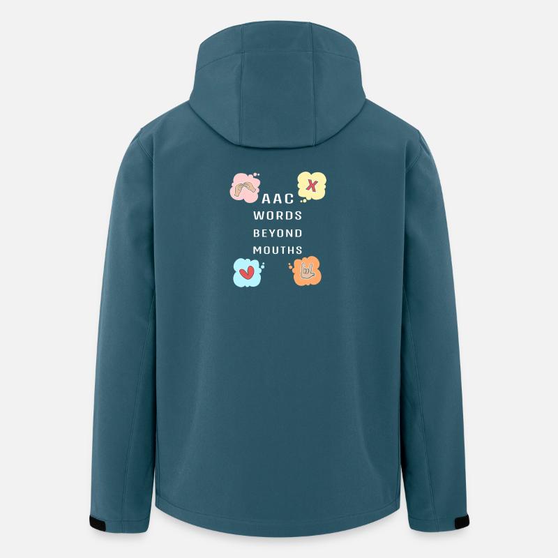 AAC Kommunikation SLP Gebärdensprache - Recycelte Männer Softshell-Jacke von Stanley/Stella - Dunkles Petrol