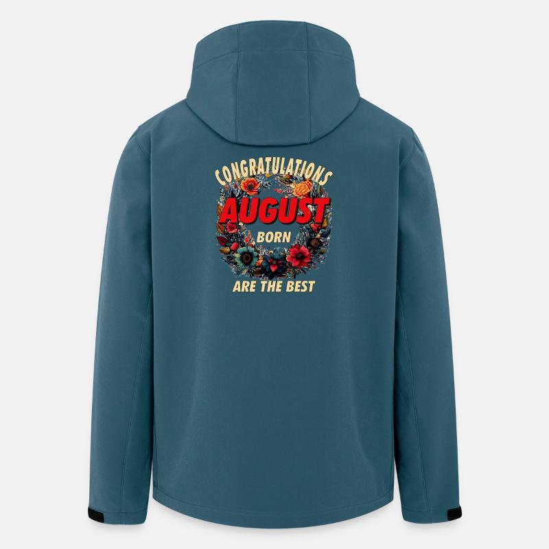 CONGRATULATIONS AUGUST - Recycelte Männer Softshell-Jacke Discoverer von Stanley/Stella - Dunkles Petrol