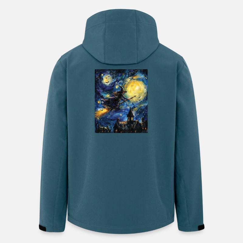Witch Van Gogh Starry Night - Men’s Recycled Softshell Jacket by Stanley/Stella - stargazer