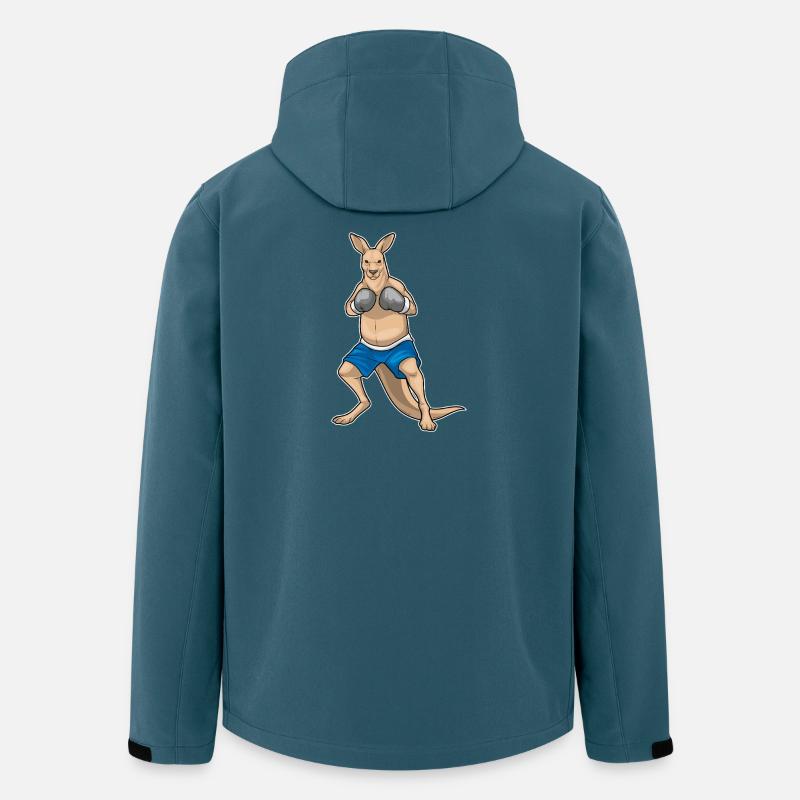 Känguru Boxer Boxhandschuhe Boxen - Recycelte Männer Softshell-Jacke von Stanley/Stella - Dunkles Petrol