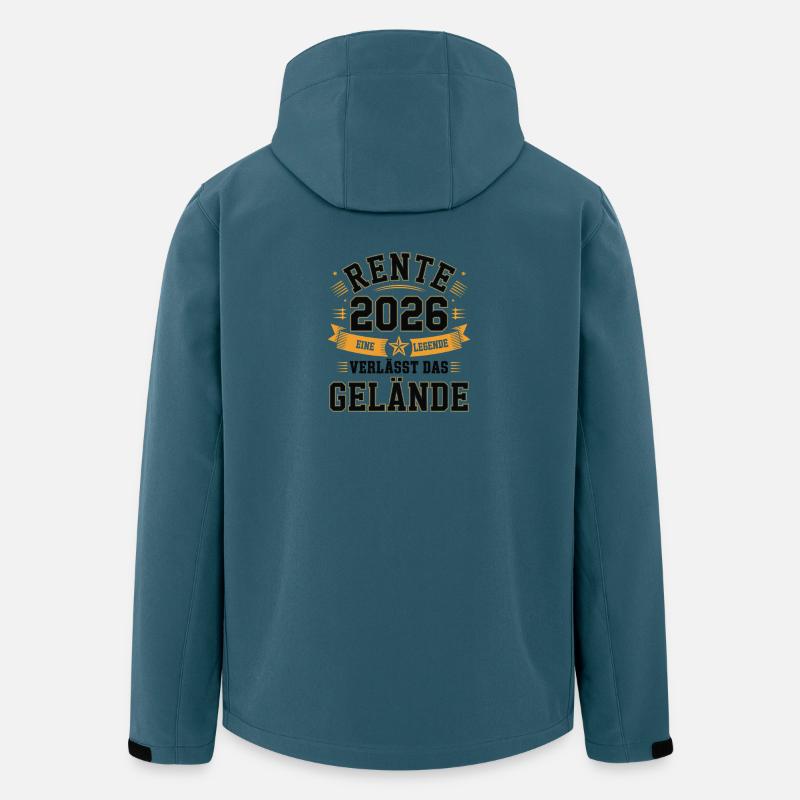 Rente 2026: Eine Legende - Recycelte Männer Softshell-Jacke von Stanley/Stella - Dunkles Petrol