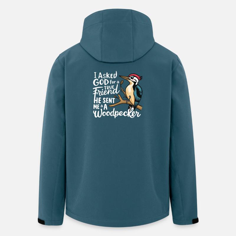 Vogelliebhaber Design - Recycelte Männer Softshell-Jacke von Stanley/Stella - Dunkles Petrol