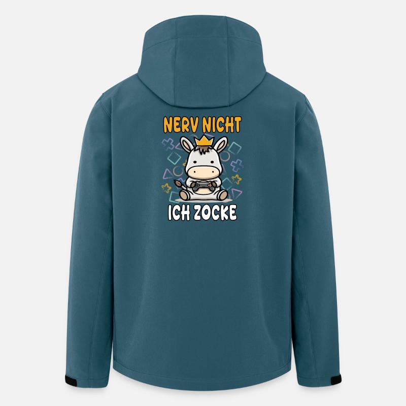 nerv nicht ich zocke gaming - Recycelte Männer Softshell-Jacke von Stanley/Stella - Dunkles Petrol
