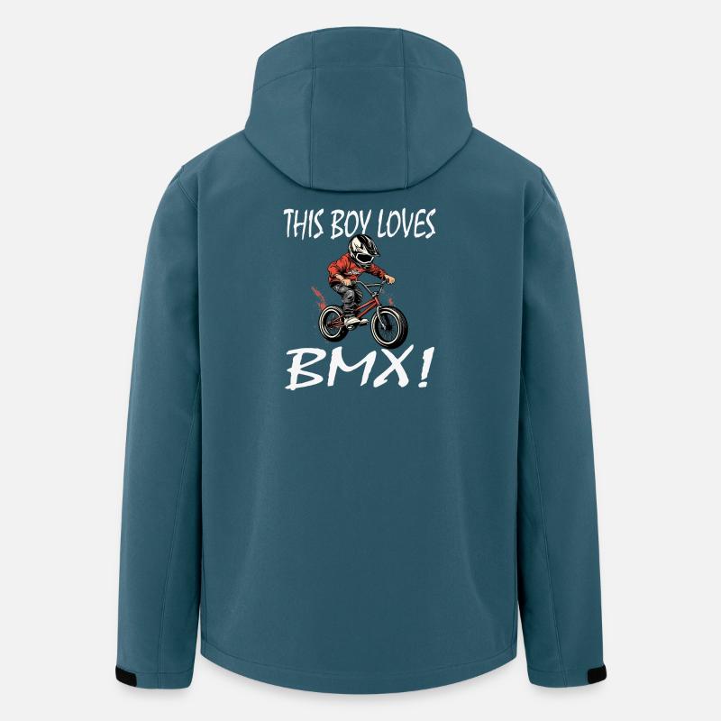 Boy loves BMX riding fun - Men’s Recycled Softshell Jacket by Stanley/Stella - stargazer