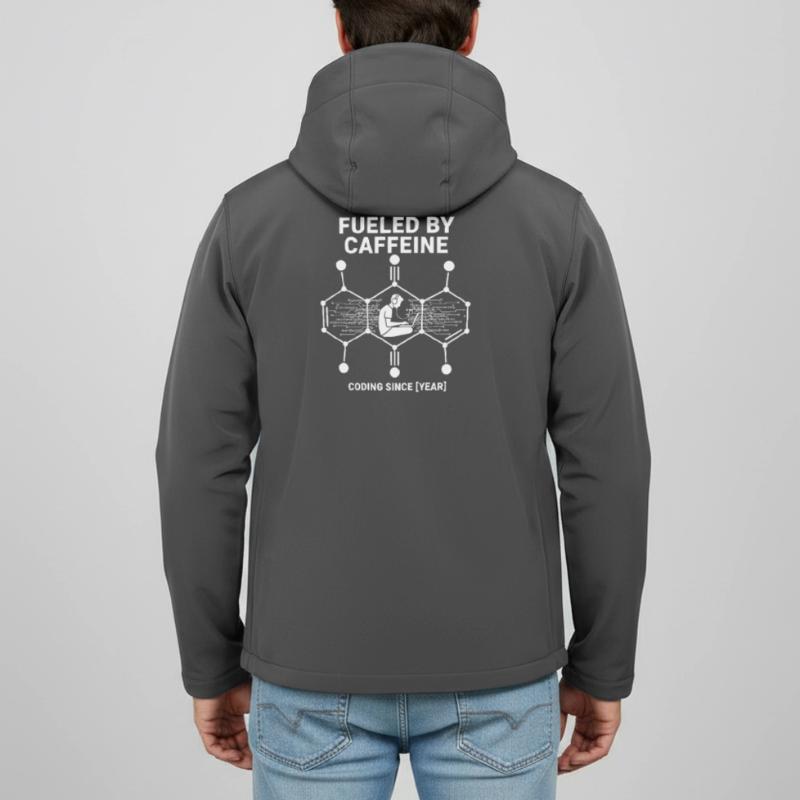 Fueled by Caffeine Coding Shirt | Programmierer Recycelte Männer Softshell-Jacke von Stanley/Stella