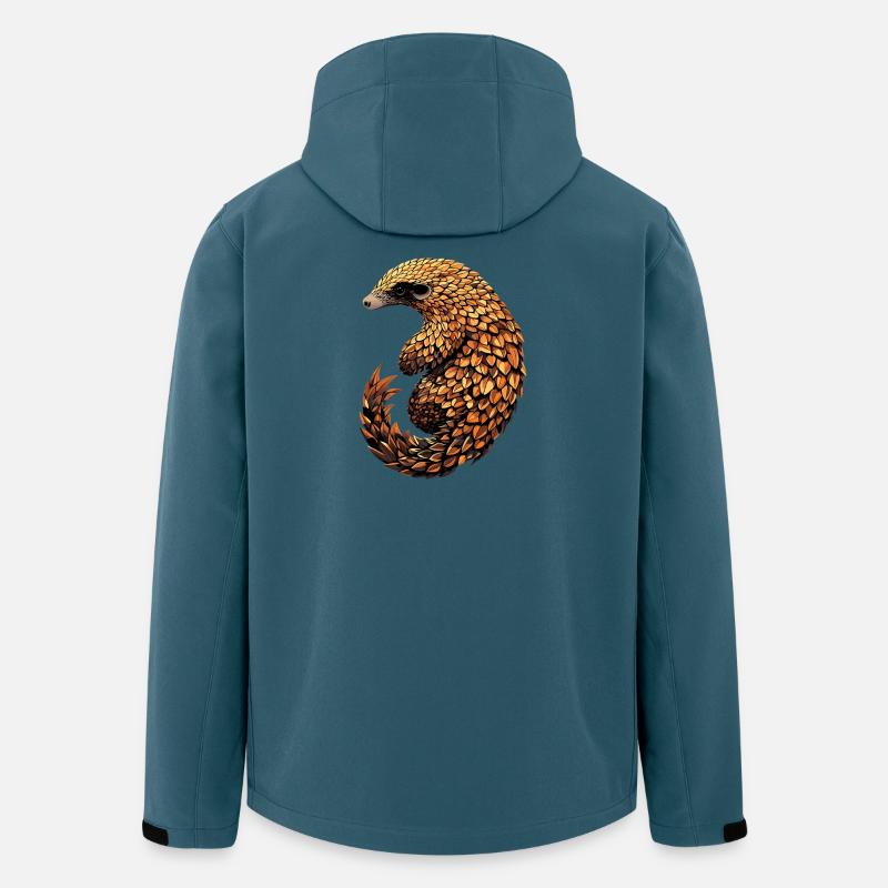 Pangolin Schuppentier Tannenzapfentier Pangoline - Recycelte Männer Softshell-Jacke von Stanley/Stella - Dunkles Petrol