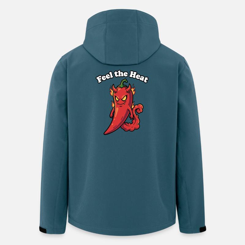 Feel the Heat Chili Dämon - Recycelte Männer Softshell-Jacke von Stanley/Stella - Dunkles Petrol
