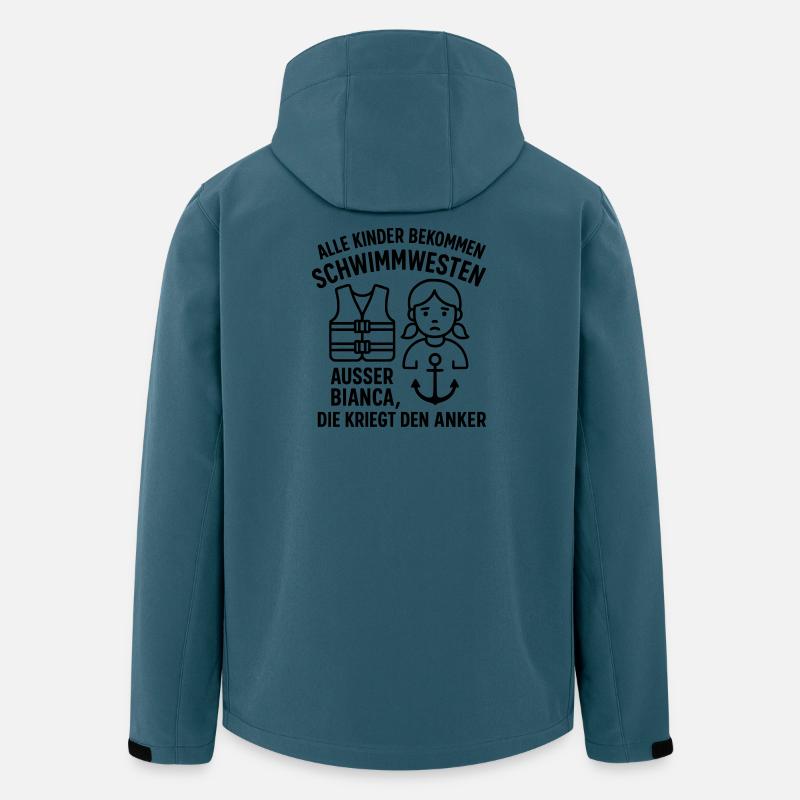 alle kinder witze bianca anker - Recycelte Männer Softshell-Jacke von Stanley/Stella - Dunkles Petrol