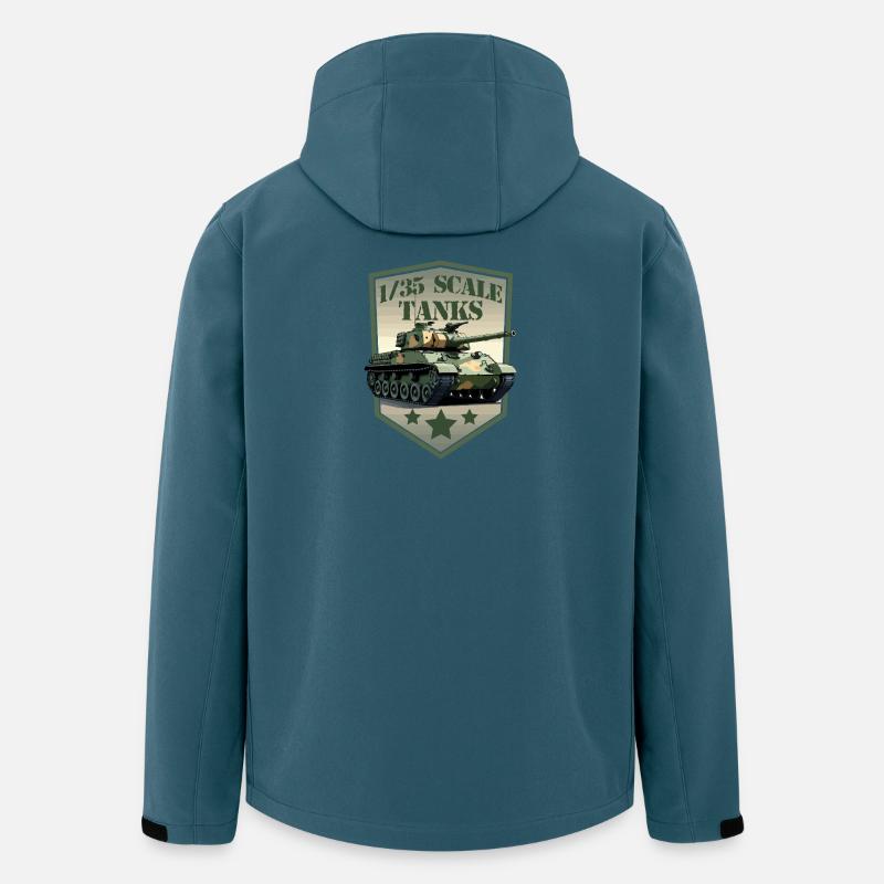 Panzer im Maßstab 1:35 Patch Schild - Recycelte Männer Softshell-Jacke von Stanley/Stella - Dunkles Petrol