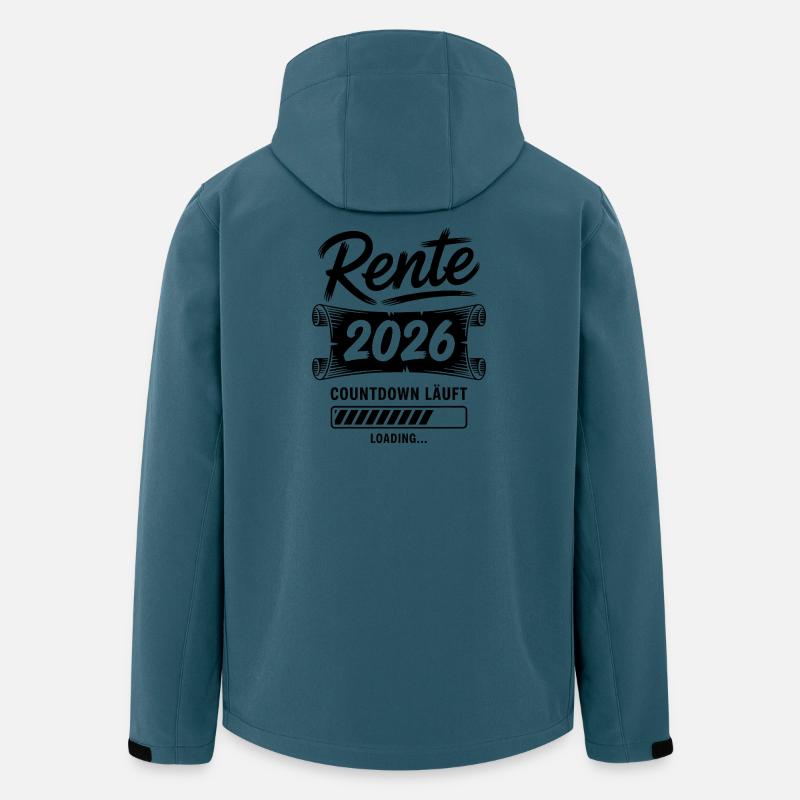 Rente Countdown Läuft - Recycelte Männer Softshell-Jacke von Stanley/Stella - Dunkles Petrol