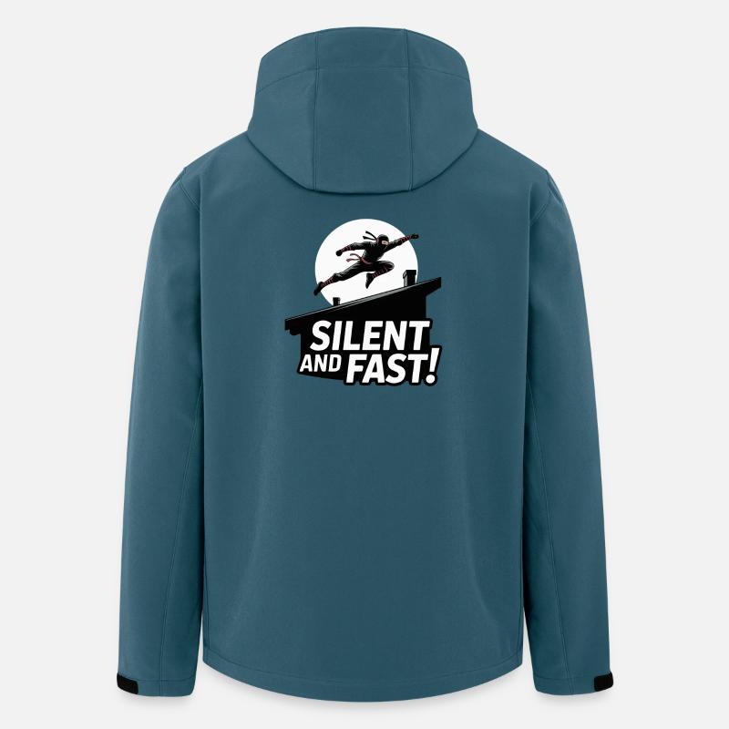 Silent Ninja Dachsprung - Recycelte Männer Softshell-Jacke von Stanley/Stella - Dunkles Petrol