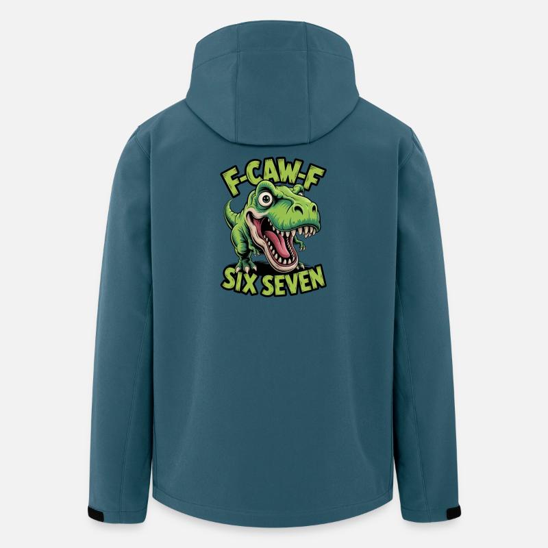 Tée de Dino Six Seven Croaillement - Veste softshell homme en polyester recyclé Stanley/Stella - bleu pétrole foncé