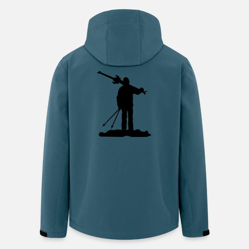 Ski - Recycelte Männer Softshell-Jacke von Stanley/Stella - Dunkles Petrol