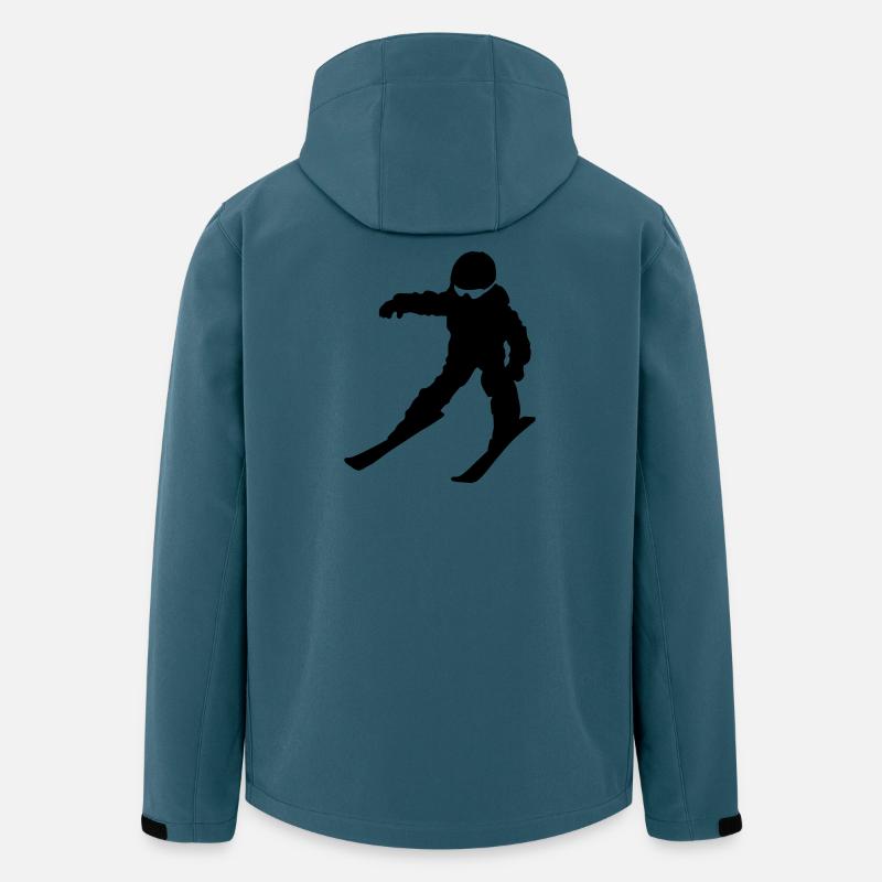 Skischule - Recycelte Männer Softshell-Jacke von Stanley/Stella - Dunkles Petrol