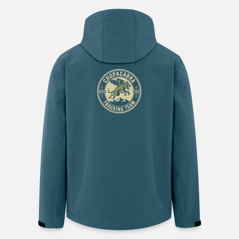 Chupacabra Pursuit Team Drôle Cryptide Chupac - Veste softshell homme en polyester recyclé Stanley/Stella - bleu pétrole foncé