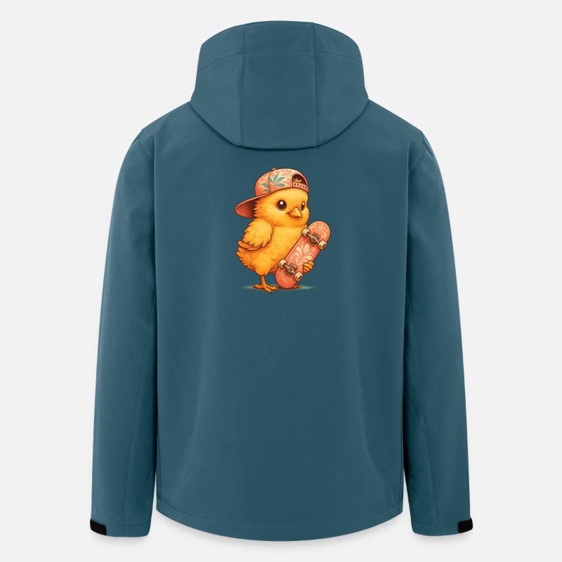Mädchen auf einem Skateboard - Recycelte Männer Softshell-Jacke von Stanley/Stella - Dunkles Petrol