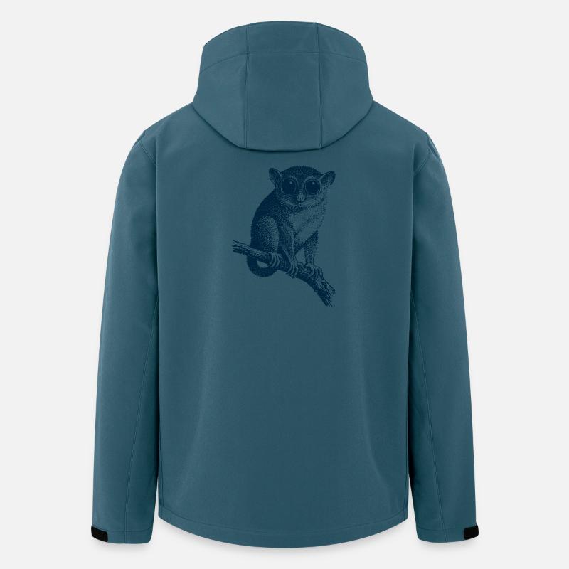Tarsier - Koboldmaki - Recycelte Männer Softshell-Jacke von Stanley/Stella - Dunkles Petrol