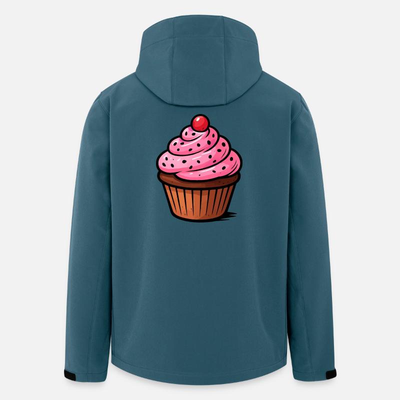 Pink Cupcake  - Recycelte Männer Softshell-Jacke von Stanley/Stella - Dunkles Petrol