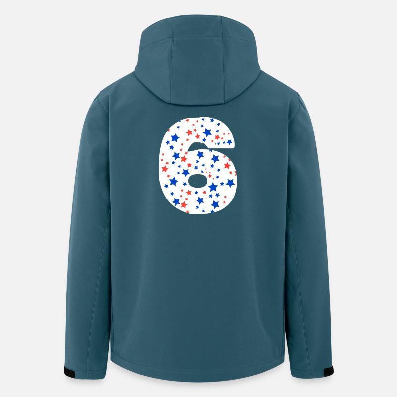 Nummer 6  - Recycelte Männer Softshell-Jacke von Stanley/Stella - Dunkles Petrol