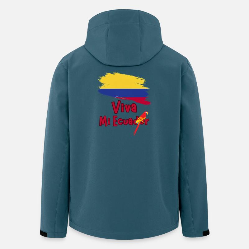 Lang lebe mein Ecuador-Papagei - Recycelte Männer Softshell-Jacke von Stanley/Stella - Dunkles Petrol