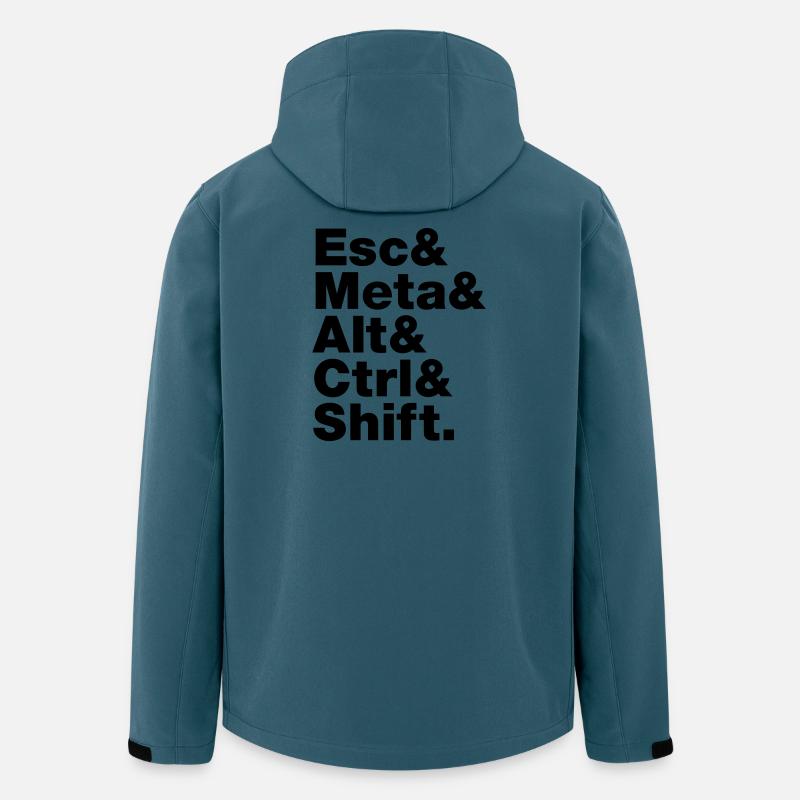 Esc & Meta & Alt & Strg & Shift - Recycelte Männer Softshell-Jacke von Stanley/Stella - Dunkles Petrol