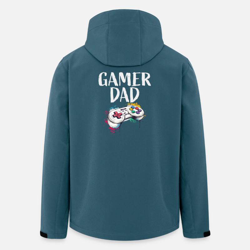 Gamer Dad Controller Art - Men’s Recycled Softshell Jacket by Stanley/Stella - stargazer