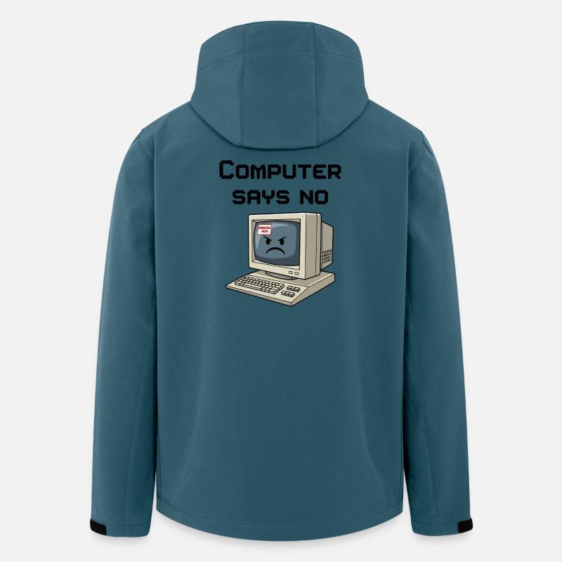 Retro Computer 404 Error - Men’s Recycled Softshell Jacket by Stanley/Stella - stargazer