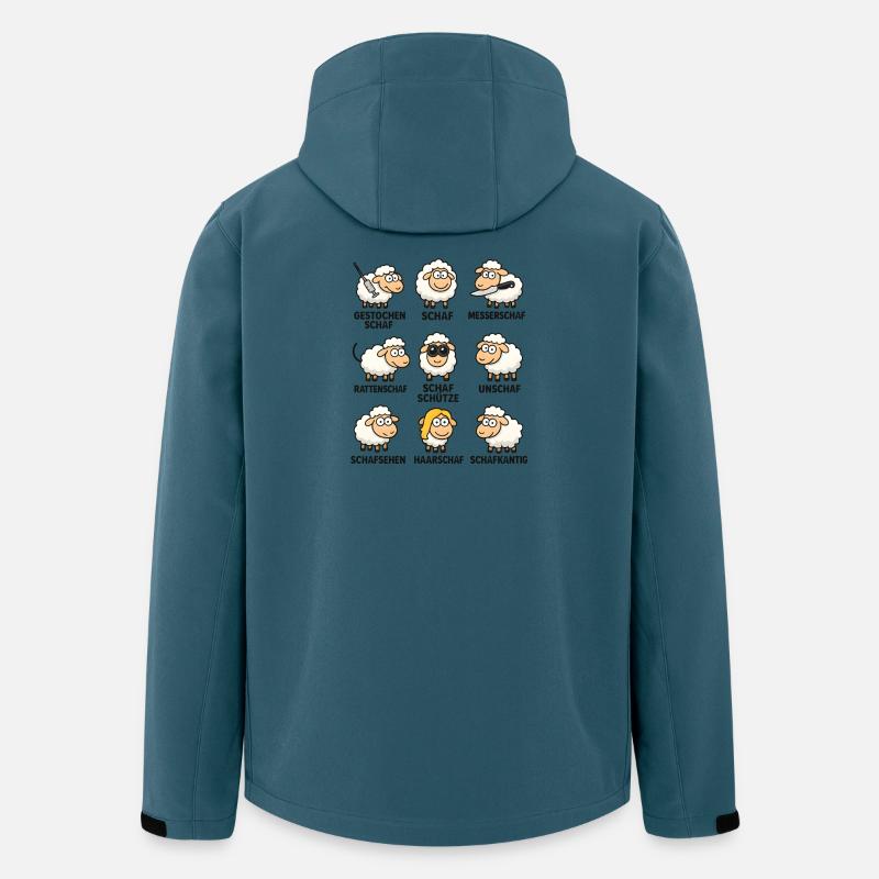 Funny Sheep Diversity Sheep Puns Memes - Men’s Recycled Softshell Jacket by Stanley/Stella - stargazer