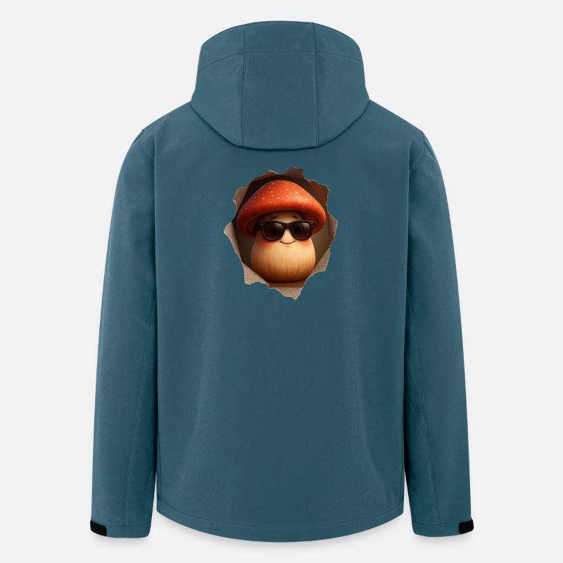 Pilz Pilze - Recycelte Männer Softshell-Jacke von Stanley/Stella - Dunkles Petrol