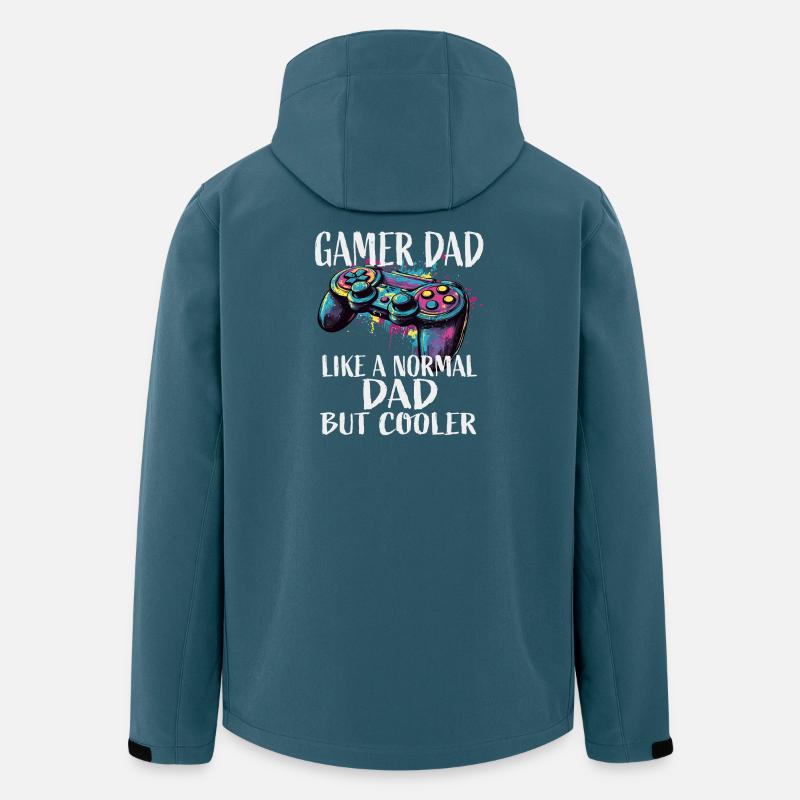 Gamer Dad Cooler Controller Splash - Men’s Recycled Softshell Jacket by Stanley/Stella - stargazer
