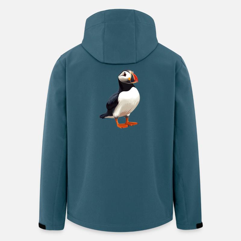 Macareux Papageientaucher - Veste softshell homme en polyester recyclé Stanley/Stella - bleu pétrole foncé