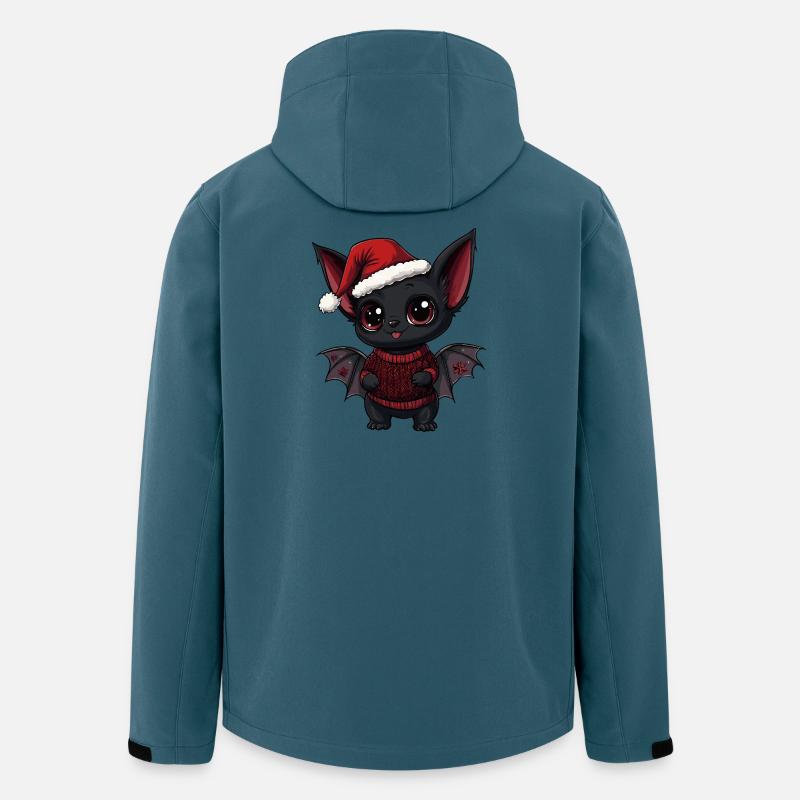 Fledermaus Weihnachten Xmas - Recycelte Männer Softshell-Jacke von Stanley/Stella - Dunkles Petrol