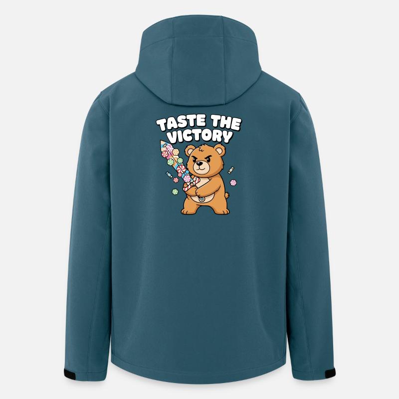 Kuschelbär Feuerwerk Sieg - Recycelte Männer Softshell-Jacke von Stanley/Stella - Dunkles Petrol