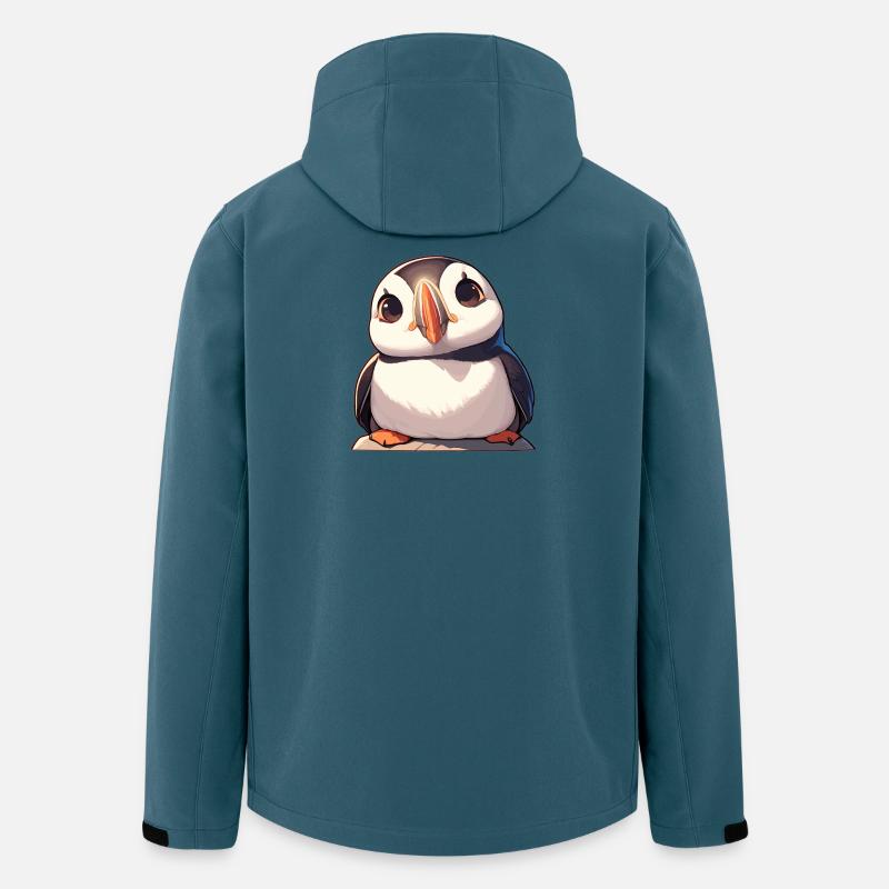 Puffin Papageientaucher - Recycelte Männer Softshell-Jacke von Stanley/Stella - Dunkles Petrol