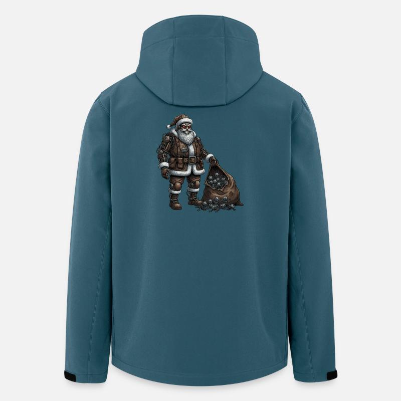 Cyborg Santa Claus - Recycelte Männer Softshell-Jacke von Stanley/Stella - Dunkles Petrol