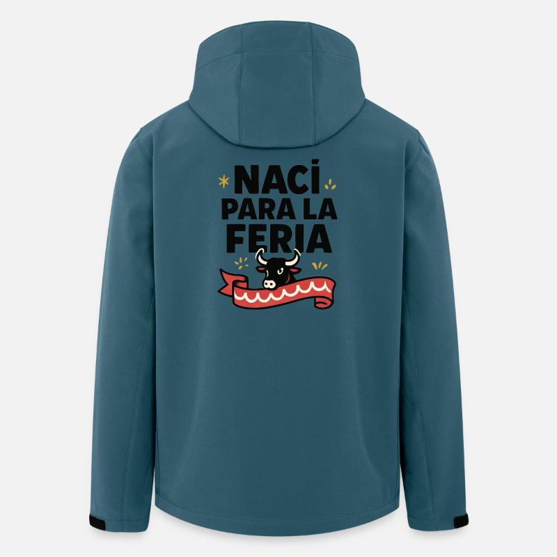 Naci para la feria - Recycelte Männer Softshell-Jacke von Stanley/Stella - Dunkles Petrol