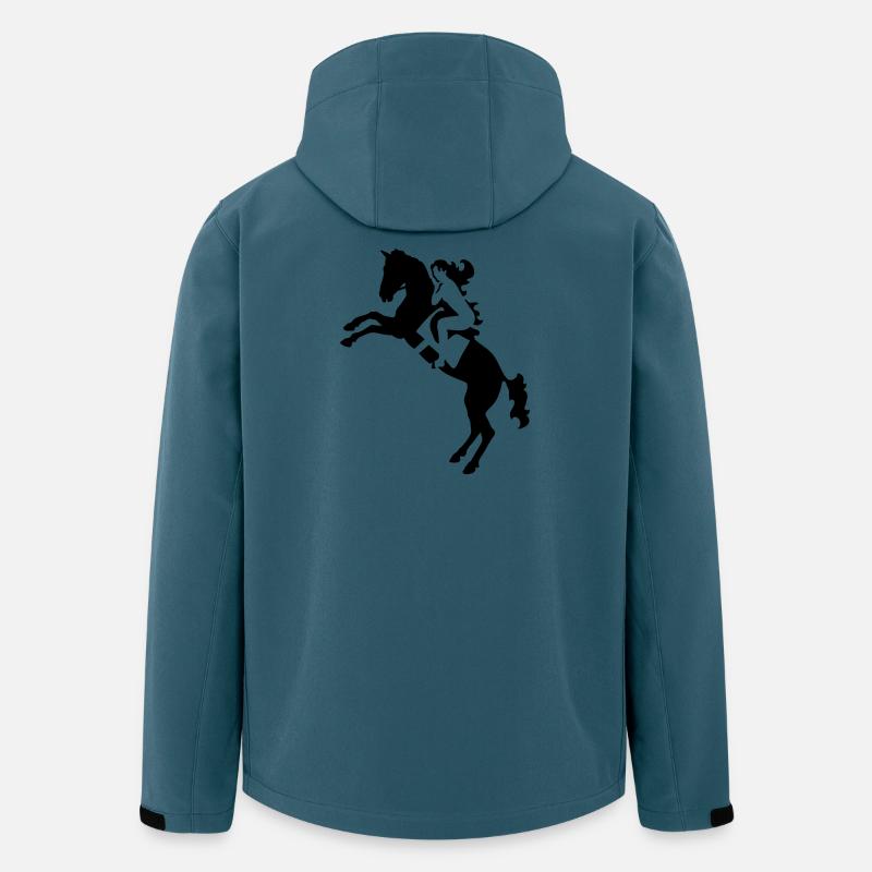 Cavalier - Veste softshell homme en polyester recyclé Stanley/Stella - bleu pétrole foncé