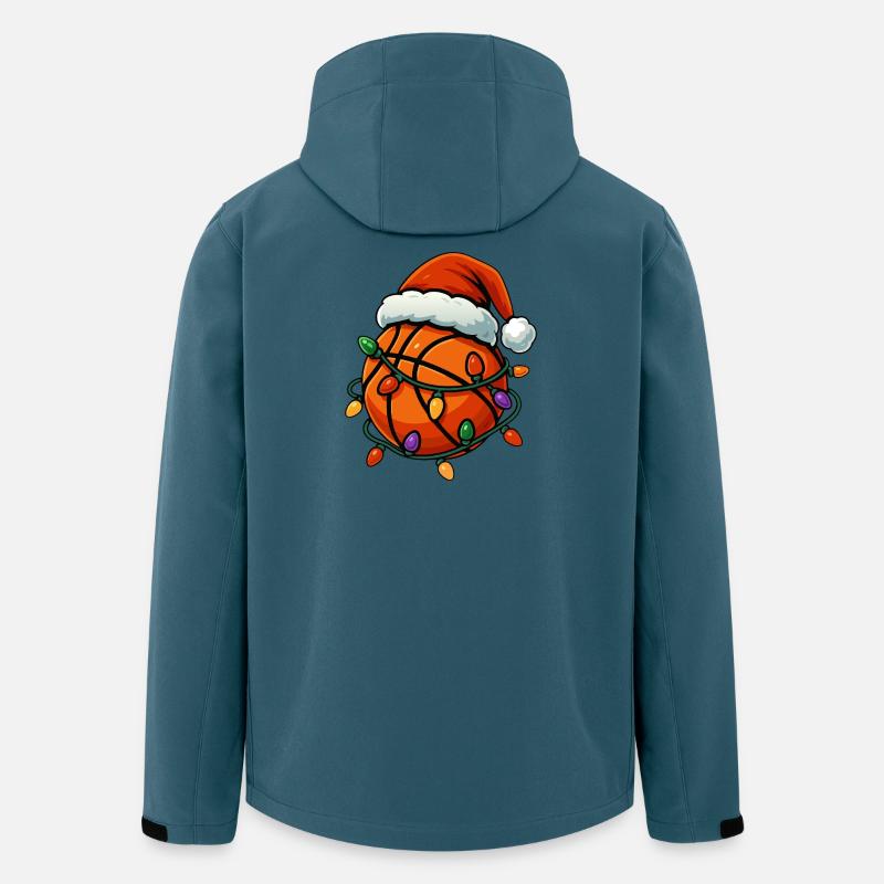 Weihnachtsbasketballspieler - Recycelte Männer Softshell-Jacke von Stanley/Stella - Dunkles Petrol